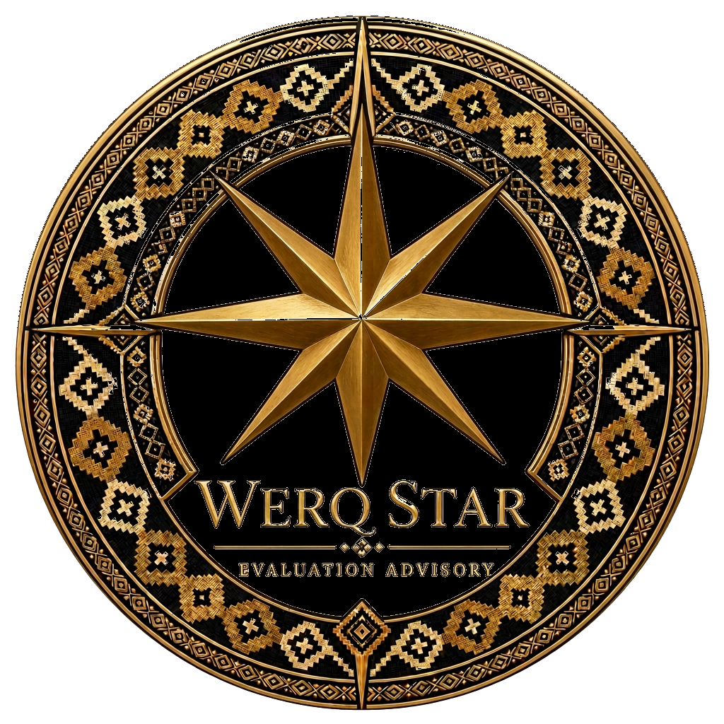WerqStar Evaluation Advisory — gold eight-point star emblem with Ethiopian-inspired border